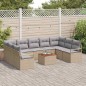 vidaXL Set di divani da giardino Beige 10 pcs Beige, grigio chiaro vidaXL Set di divani da giardino Beige 10 pcs Beige, grigio chiaro