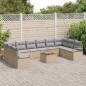 vidaXL Set Divano Giardino 11 pcs Beige, grigio chiaro Medio vidaXL Set Divano Giardino 11 pcs Beige, grigio chiaro Medio