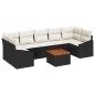 vidaXL Set di Divano da Giardino 8 pcs Nero, bianco 55 x 55 x 37 cm vidaXL Set di Divano da Giardino 8 pcs Nero, bianco 55 x 55 x 37 cm