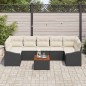 vidaXL Set di Divano da Giardino 8 pcs Nero, bianco 55 x 55 x 37 cm vidaXL Set di Divano da Giardino 8 pcs Nero, bianco 55 x 55 x 37 cm