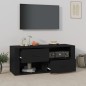 Mobile Porta TV Nero 100x35x40 cm in Legno Multistrato Mobile Porta TV Nero 100x35x40 cm in Legno Multistrato