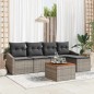 vidaXL Set Divano da Giardino 6 pcs Grigio 55 x 55 x 37 cm