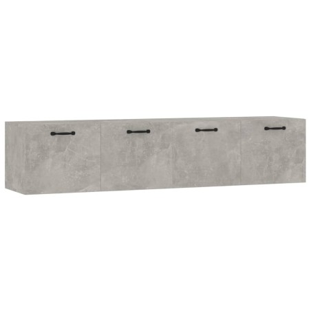 Mobili Parete 2 pz Grigio Cemento 60x36,5x35 cm in Multistrato