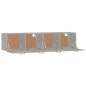 Mobili Parete 2 pz Grigio Cemento 60x36,5x35 cm in Multistrato Mobili Parete 2 pz Grigio Cemento 60x36,5x35 cm in Multistrato