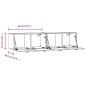 Mobili Parete 2 pz Grigio Cemento 60x36,5x35 cm in Multistrato Mobili Parete 2 pz Grigio Cemento 60x36,5x35 cm in Multistrato