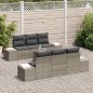 vidaXL Set Divano da Giardino 7 pcs Grigio 55 x 55 x 37 cm vidaXL Set Divano da Giardino 7 pcs Grigio 55 x 55 x 37 cm