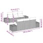 vidaXL Set Divano da Giardino 7 pcs Beige, grigio chiaro vidaXL Set Divano da Giardino 7 pcs Beige, grigio chiaro
