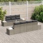 vidaXL Set di Sofa da Giardino 8 pcs Grigio 55 x 55 x 37 cm vidaXL Set di Sofa da Giardino 8 pcs Grigio 55 x 55 x 37 cm