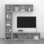 Set Mobili Libreria / Porta TV 3 pz Grigio Sonoma 180x30x180 cm Set Mobili Libreria / Porta TV 3 pz Grigio Sonoma 180x30x180 cm