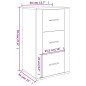 Credenza Rovere Sonoma 40x33x70 cm in Legno Multistrato Credenza Rovere Sonoma 40x33x70 cm in Legno Multistrato