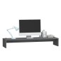Supporto per Monitor Grigio 100x27x15 cm Legno Massello di Pino