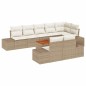 vidaXL Set di Divani da Giardino 9 pcs Beige, bianco 55 x 55 x 37 cm vidaXL Set di Divani da Giardino 9 pcs Beige, bianco 55 x 55 x 37 cm