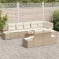 vidaXL Set di Divani da Giardino 9 pcs Beige, bianco 55 x 55 x 37 cm vidaXL Set di Divani da Giardino 9 pcs Beige, bianco 55 x 55 x 37 cm