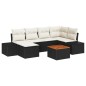 vidaXL Set Divano da Giardino 7 pcs Nero, bianco vidaXL Set Divano da Giardino 7 pcs Nero, bianco