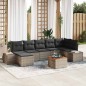 vidaXL Set di divani da giardino 8 pcs Grigio Poly Rattan vidaXL Set di divani da giardino 8 pcs Grigio Poly Rattan