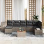 vidaXL Set di divani da giardino 8 pcs Grigio Poly Rattan vidaXL Set di divani da giardino 8 pcs Grigio Poly Rattan
