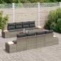 vidaXL Set di Divani da Giardino 9 Pezzi con Cuscini Grigi in Rattan Sintetico e Legno di Acacia vidaXL Set di Divani da Giardino 9 Pezzi con Cuscini Grigi in Rattan Sintetico e Legno di Acacia
