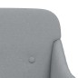 Panca Grigio Chiaro 110x76x80 cm in Tessuto