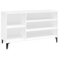 Scarpiera Bianca 102x36x60 cm in Legno Multistrato Scarpiera Bianca 102x36x60 cm in Legno Multistrato