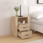 Comodino Rovere Sonoma 50x36x60 cm in Legno Multistrato Comodino Rovere Sonoma 50x36x60 cm in Legno Multistrato