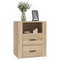 Comodino Rovere Sonoma 50x36x60 cm in Legno Multistrato Comodino Rovere Sonoma 50x36x60 cm in Legno Multistrato