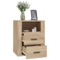 Comodino Rovere Sonoma 50x36x60 cm in Legno Multistrato Comodino Rovere Sonoma 50x36x60 cm in Legno Multistrato