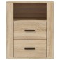 Comodino Rovere Sonoma 50x36x60 cm in Legno Multistrato Comodino Rovere Sonoma 50x36x60 cm in Legno Multistrato