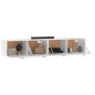 Mobili Parete 2 pz Bianco 100x36,5x35 cm in Legno Multistrato Mobili Parete 2 pz Bianco 100x36,5x35 cm in Legno Multistrato
