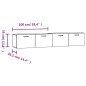 Mobili Parete 2 pz Bianco 100x36,5x35 cm in Legno Multistrato Mobili Parete 2 pz Bianco 100x36,5x35 cm in Legno Multistrato