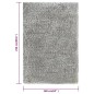 Tappeto Shaggy a Pelo Lungo Grigio 160x230 cm 50 mm Tappeto Shaggy a Pelo Lungo Grigio 160x230 cm 50 mm
