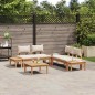 vidaXL Set Panchina da Giardino 3 pcs Marrone e Crema 2 posti Small vidaXL Set Panchina da Giardino 3 pcs Marrone e Crema 2 posti Small