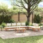 vidaXL Set Panchina da Giardino 5 pcs Marrone e Crema 2 posti Small