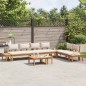 vidaXL Set Panchina da Giardino 5 pcs Marrone e Crema 2 posti Small