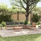 vidaXL Set da pranzo da giardino 5 pezzi con cuscini - Legno di teak massello vidaXL Set da pranzo da giardino 5 pezzi con cuscini - Legno di teak massello
