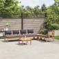 vidaXL Set da pranzo da giardino 5 pezzi con cuscini - Legno di teak massello vidaXL Set da pranzo da giardino 5 pezzi con cuscini - Legno di teak massello