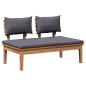 vidaXL Set da pranzo da giardino 5 pezzi con cuscini - Legno di teak massello vidaXL Set da pranzo da giardino 5 pezzi con cuscini - Legno di teak massello