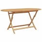 vidaXL Set da Pranzo da Giardino 5 Pezzi Pieghevole in Legno Massello di Teak vidaXL Set da Pranzo da Giardino 5 Pezzi Pieghevole in Legno Massello di Teak