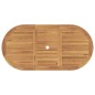 vidaXL Set da Pranzo da Giardino 7 Pezzi Pieghevole in Legno Massello di Teak vidaXL Set da Pranzo da Giardino 7 Pezzi Pieghevole in Legno Massello di Teak