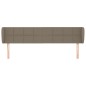 Testiera ad Orecchio Tortora 163x23x78/88 cm in Tessuto Testiera ad Orecchio Tortora 163x23x78/88 cm in Tessuto