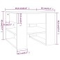 Tavolino da Salotto Bianco 55,5x55x45 cm in Legno Multistrato