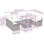 vidaXL Set di divani da giardino da 10 pezzi con cuscini beige in polyrattan vidaXL Set di divani da giardino da 10 pezzi con cuscini beige in polyrattan