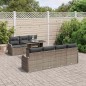vidaXL Il set di divani da giardino è composto da 8 pezzi con cuscini in polirattan grigio. vidaXL Il set di divani da giardino è composto da 8 pezzi con cuscini in polirattan grigio.