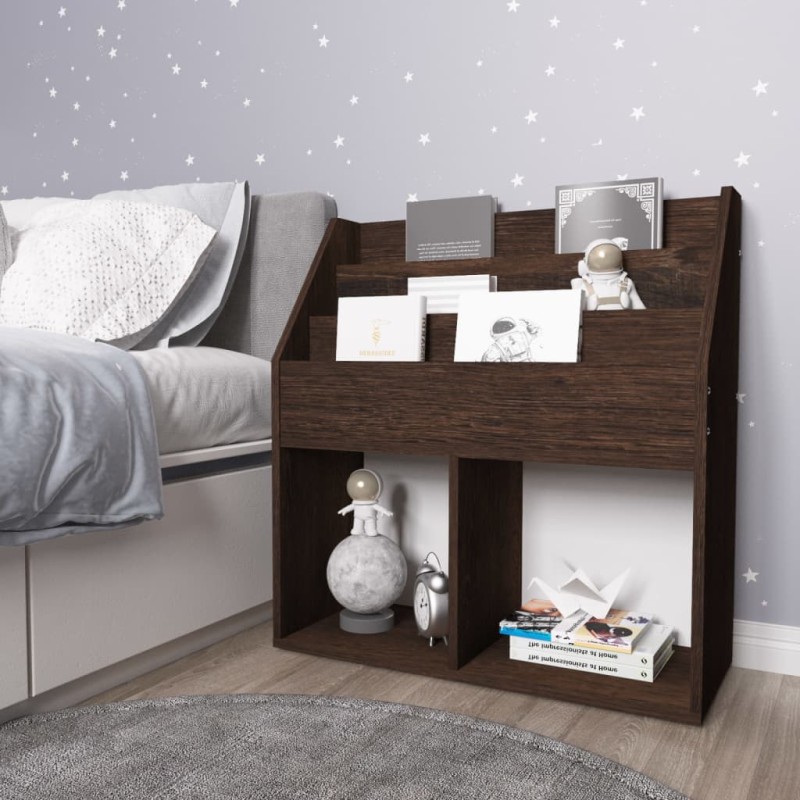 Portariviste per Bambini Rovere Fumo 71x30x78,5 cm Truciolato Portariviste per Bambini Rovere Fumo 71x30x78,5 cm Truciolato