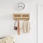 Appendiabiti a Muro Marrone Legno Multistrato e Rattan Naturale Appendiabiti a Muro Marrone Legno Multistrato e Rattan Naturale