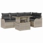vidaXL Set di divani da giardino 6 pezzi con cuscini grigio chiaro in rattan sintetico vidaXL Set di divani da giardino 6 pezzi con cuscini grigio chiaro in rattan sintetico