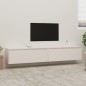 Pensili 2 pz Bianchi 100x30x35 cm in Legno Massello di Pino Pensili 2 pz Bianchi 100x30x35 cm in Legno Massello di Pino