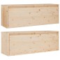 vidaXL Pensili 2 pz 100x30x35 cm in Legno Massello di Pino vidaXL Pensili 2 pz 100x30x35 cm in Legno Massello di Pino
