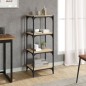Libreria Rovere Sonoma 40x33x100 cm Legno Multistrato e Acciaio Libreria Rovere Sonoma 40x33x100 cm Legno Multistrato e Acciaio