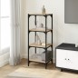 Libreria Rovere Sonoma 40x33x100 cm Legno Multistrato e Acciaio Libreria Rovere Sonoma 40x33x100 cm Legno Multistrato e Acciaio