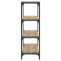 Libreria Rovere Sonoma 40x33x100 cm Legno Multistrato e Acciaio Libreria Rovere Sonoma 40x33x100 cm Legno Multistrato e Acciaio